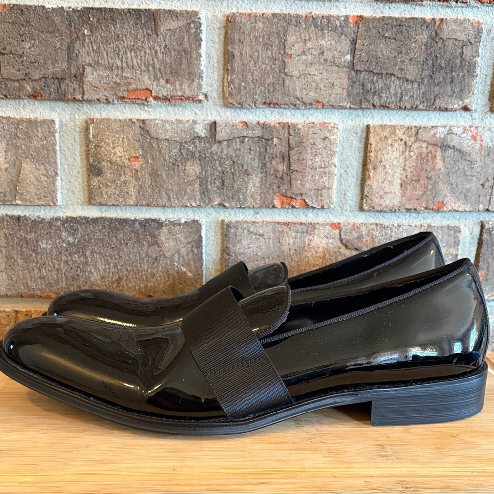 Steve Madden Black Patent Leather Loafers